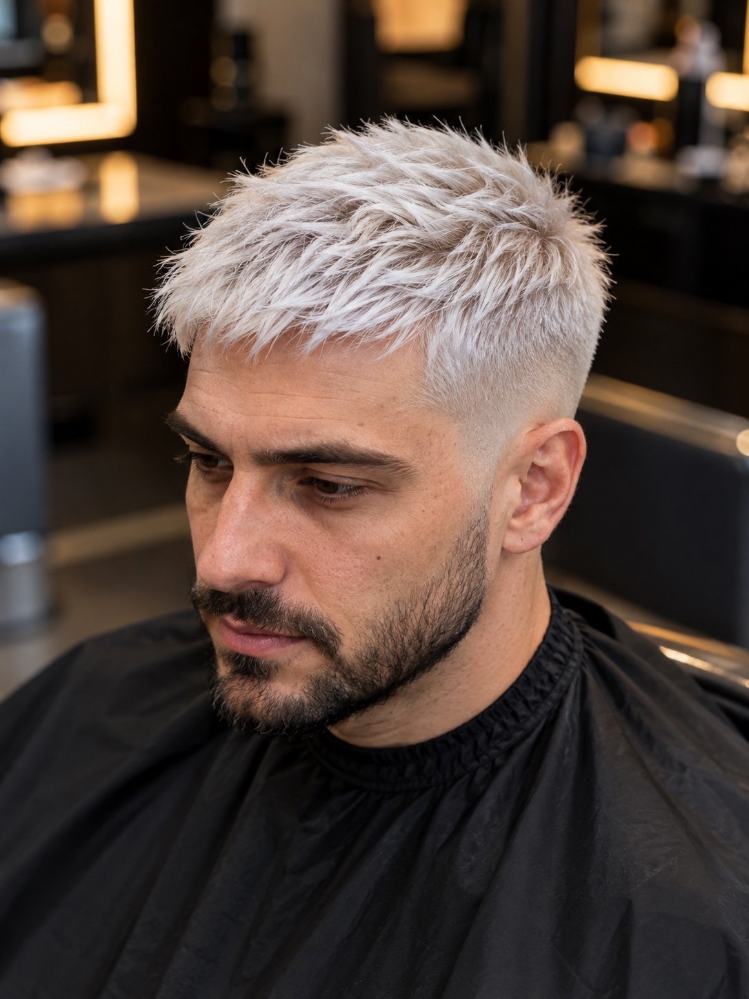 Cabelo masculino platinado